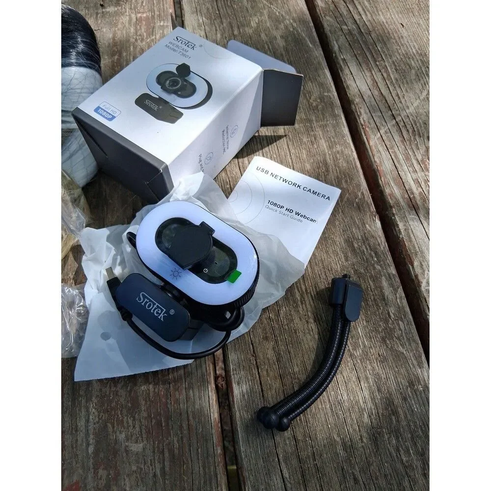 Srotek Webcam Full HD 1080p Model T3601 Plug & Play Built In Mic NWT